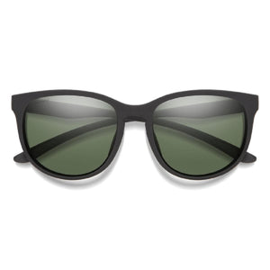 Smith Optics Lake Shasta Sunglasses ChromaPop Polarized Gray Green - Matte Black Frame