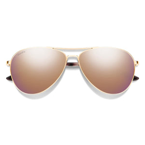 Smith Optics Langley 2 Sunglasses ChromaPop Polarized Rose Gold Mirror - Rose Gold Frame