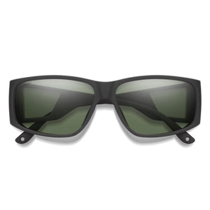 Smith Optics Monroe Peak Sunglasses ChromaPop Polarized Gray Green - Matte Black Frame
