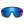Smith Optics Wildcat Sunglasses ChromaPop Low Light Rose Blue Mirror - Matte Black Frame