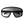 Photochromic sunglasses by Smith Optics with clear to gray lenses and a matte black frame, shown front-on.