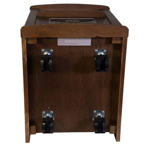 World Marketing Comfort Glow Infrared Electric Space Heater and Over Heat Protection - Chestnut