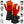 Black heated glove liners by Temp360 with glowing red elements on fingers and visible power banks.