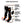 Black wool-blend AA battery heated socks by Temp360, featuring white stripes, orange accents, grey toes, and diagrammed heating elements with power packs.