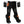 Black wool heated socks by Temp360, with orange logos, gray stripes, and attached AA battery packs.