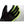 Black and lime green ski glove by Therm-ic, with dark grey silicone grip patterns and 'POWERED Heat' logo on the index finger.