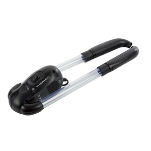 Black U-shaped shoe dryer by Therm-ic with transparent drying tubes and a central control unit.