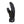 Black Touring Versatile Glove by Therm-ic with a puffy exterior, suede-like palm, and logo on the cuff, angled side view.
