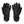 A pair of black touring warm gloves by Therm-ic, featuring leather palms, textured mesh panels, and elasticized cuffs.