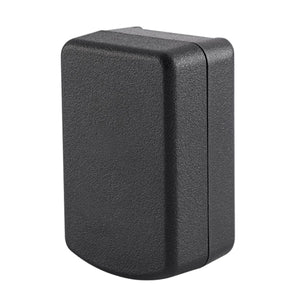 Dark grey plastic USB power adapter by Therm-ic with a textured surface and rounded corners.
