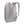 Light grey backpack by Thule, back view, with padded geometric panel, adjustable straps, and blue logo tag.