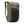 Olive green and black 20L roll-top backpack by Thule with a vertical front zipper pocket and padded shoulder strap.