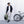 Khaki green and black 28L backpack from Thule, held by a man in a lifestyle shot with a black bicycle.