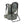 Sage green baby carrier backpack by Thule, with padded back, mesh pockets, and a sturdy black kickstand, shown from a side angle.