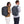 Dark grey backpack by Thule worn by a man and woman from the back, highlighting its sleek design.