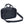 Dark gray crossbody bag by Thule with top handles, a zippered front pocket, and an adjustable shoulder strap shown at an angle.