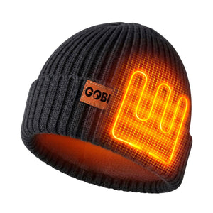 Gobi Heat Men's Mesa Heated Beanie - Onyx
