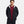 Black men's hooded jacket by Under Armour, featuring a white logo and light grey hood lining, worn over a maroon tee.