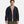 Black hooded Men's Stormproof Cloudstrike Stretch Jacket by Under Armour, with a white chest logo and grey interior lining, worn open over a light t-shirt.