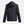 Black stormproof lined rain jacket by Under Armour, back view, with a hood and long sleeves.