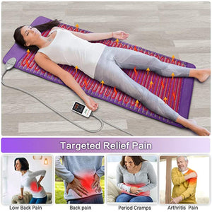 UTK Amethyst Far Infrared Heating Pad for Back Pain Relief 24'' x 59''