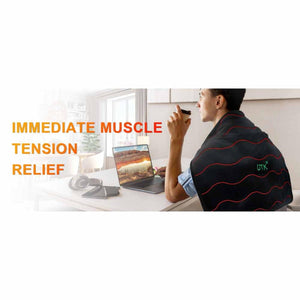 UTK Far Infrared Heating Pad for Back Pain Relief - Black/20''x24''