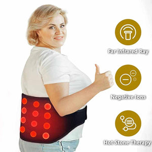 UTK Far Infrared Heating Pad with Natural Gemstone for Lower Back Pain Relief