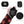 Black far infrared heating wrist wrap by UTK Technology, featuring natural jade stones with a red glow, premium Velcro, and PU leather.