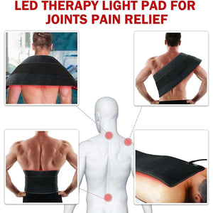 UTK Red Light Therapy Wearable Wrap for Body Pain Relief Large Pad 35" x 11"