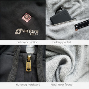 Venture Heat 7V Polar Fleece Battery Heated Hoodie - (Sizes S & XS)