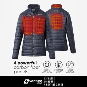 Venture Heat 7V Women's Battery Heated Puffer Jacket (X-Small)