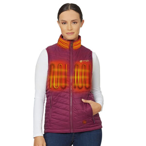 Venture Heat 7V Women's Insulated Battery Heated Vest with 7V Battery Pack - Front