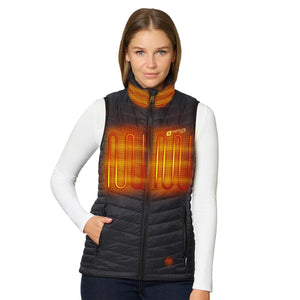 Venture Heat 7V Women's Insulated Battery Heated Vest with 7V Battery Pack - Front
