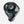 Black tower circulator by Vornado with a glossy top, illuminated blue controls, and a glowing Vornado logo.