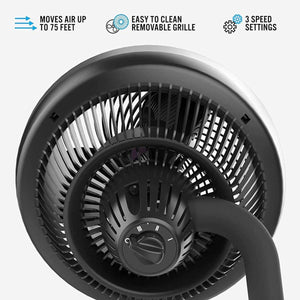 Vornado 693 Mid-Size Whole Room Air Circulator Fan with Adjustable Height - Black