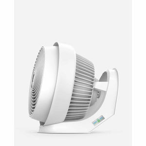 Large white air circulator by Vornado, angled side view showing the ENERGY SMART logo.