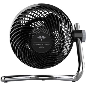 Vornado Pivot6 Whole Room Air Circulator Fan with 4 Speeds, Remote Control, Rotating Axis - Black