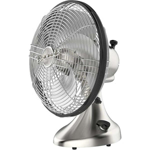 Vornado Silver Swan Brushed Nickel Vintage Oscillating Fan - Brushed Chrome - Front