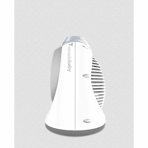 Ice white nursery heater by Vornado, with a vertical 'vornadobaby' logo and ribbed side vents.
