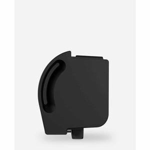 Black air circulator by Vornado, a sleek rectangular device with a curved side handle.