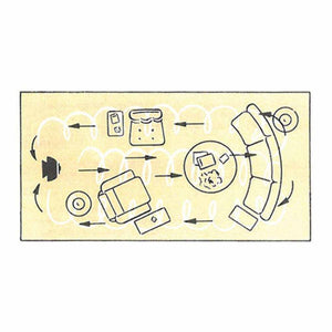 Gunmetal VFan by Vornado, a schematic diagram illustrating internal airflow and components.