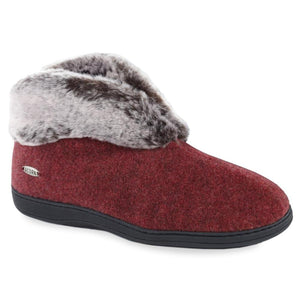 Acorn Women's Faux Fur Chinchilla Booties (Crackleberry, Size S)
