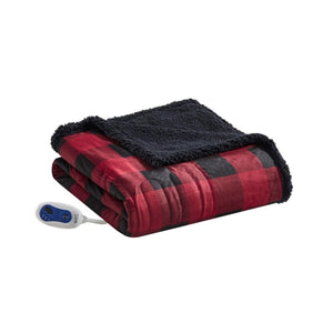 Woolrich Heated Linden Oversized Mink to Berber Throw - 60"Wx70"L
