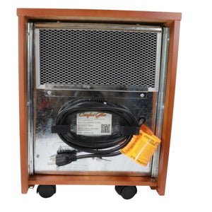 World Marketing Comfort Glow 8-Element Infrared Quartz Heater and Over Heat Protection - Oak