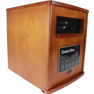 World Marketing Comfort Glow 8-Element Infrared Quartz Heater and Over Heat Protection - Oak