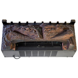 World Marketing Comfort Glow Electric Log Set, Heater with Firebox Projection - Black