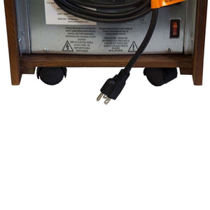 World Marketing Comfort Glow Infrared Electric Space Heater and Over Heat Protection - Chestnut