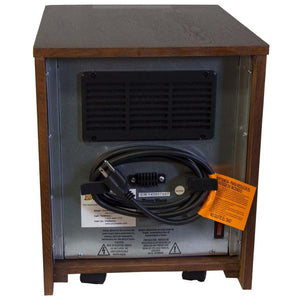 World Marketing Comfort Glow Infrared Electric Space Heater and Over Heat Protection - Chestnut