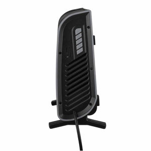 World Marketing Comfort Glow Infrared Quartz Electric Space Heater with Remote Control - Black