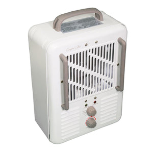 World Marketing Comfort Glow Milkhouse Style Electric Heater - White